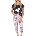 Rosa Die Peanuts Snoopy Damenschlafanzüge & Damenpyjamas Größe L 2-teilig 