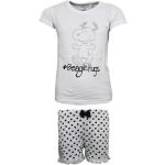Graue Die Peanuts Snoopy Kinderschlafanzüge & Kinderpyjamas aus Baumwolle maschinenwaschbar für Mädchen Größe 134 