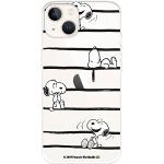 Silberne Dragon Ball Snoopy iPhone 14 Hüllen mit Bildern aus Silikon 