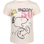 Pinke Kurzärmelige Die Peanuts Snoopy Printed Shirts für Kinder & Druck-Shirts für Kinder aus Baumwolle trocknergeeignet für Mädchen Größe 128 