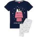 Reduzierte Sterne Die Peanuts Snoopy Damenschlafanzüge & Damenpyjamas Größe S für den für den Sommer 