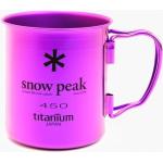 Snow Peak Ti-Single 450 Cup Eloxiert Titantasse (Farbe: Lila)