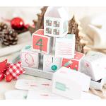 Snowflake Adventskalender, 24 Schachteln zum befüllen ideal als Verpackung für Pralinen, Schmuck oder kleine Geschenke - schönes Design für eine Freundin oder Männer