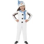 Weiße Smiffys Schneemann-Kostüme aus Polyester für Kinder 