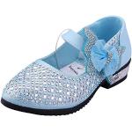 Blaue Kostüm Schuhe mit Klettverschluss aus Kunstleder Atmungsaktiv für Kinder Größe 30 