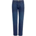 Dunkelblaue Slim Fit Jeans mit Reißverschluss aus Baumwolle für Herren Größe XXL Weite 28 