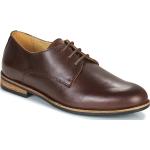 Reduzierte Braune Business So Size Derby Schuhe aus Leder für Herren Größe 47 