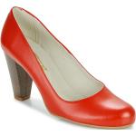 Reduzierte Rote So Size Damenpumps aus Leder Größe 41 mit Absatzhöhe über 9cm 