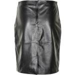 Schwarze Soaked in Luxury Lederröcke aus Leder für Damen Größe XL 