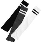 Dunkelgraue Zehensocken aus Baumwolle Handwäsche für Damen Größe M für den für den Winter 