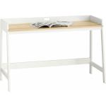 Sobuy - FWT41-WN Schreibtisch Tisch Computertisch Bürotisch weiß/natur bht ca.: 125x80x51cm