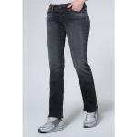 SOCCX Comfort-fit-Jeans mit Kontrast-Steppungen, schwarz, 34