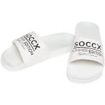 Weiße Soccx Zehentrenner mit Riemchen für Damen Größe 37 