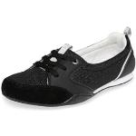 Schwarze Soccx Low Sneaker aus Veloursleder für Damen Größe 40 