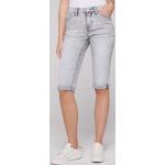 Hellgraue Soccx Jeans-Shorts aus Denim für Damen für den für den Sommer 