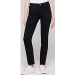Schwarze Soccx Jeans mit dicken Nähten aus Denim für Damen Weite 27, Länge 32 