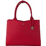 Rote SOCHA Damenlaptoptaschen & Damennotebooktaschen mit Kirschenmotiv aus Leder 