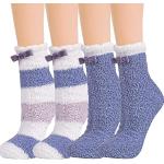 Blaue Thermo-Socken aus Polyester für Damen Einheitsgröße Große Größen für den für den Winter 