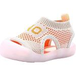 Orange LED Schuhe & Blink Schuhe aus Mesh für Kinder Größe 22 für den für den Sommer 
