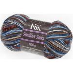 Sockenwolle Sensitive Socks von KKK, Blau/Braun Color