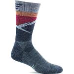 Sockwell Men's Modern Mountain Crew Moderate Compression Sock, Grey - M/L