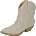 Sandfarbene Spitze Cowboy-Boots & Cowboystiefeletten für Damen Größe 39,5 