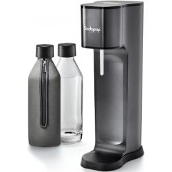 Sodapop Wassersprudler Joy Prestige Avantgarde Black Trinkwassersprudler inkl. 2 Glaskaraffen & CO2-Zylinder - B-Ware sehr gut