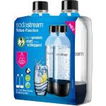 SodaStream Wassersprudler Flasche »DuoPack 2x 1L Tritan-Flasche«, (Set, 2-tlg), Ersatzflaschen für Wassersprudler mit PET-Flaschen, weiß