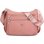 Pinke Messenger Bags & Kuriertaschen aus Nylon für Damen für Partys 