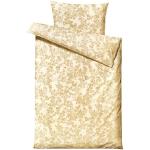 Goldene Blumenmuster Skandinavische Bettwäsche Sets & Bettwäsche Garnituren aus Baumwolle 135x200 