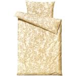 Goldene Blumenmuster Skandinavische Bettwäsche Sets & Bettwäsche Garnituren mit Reißverschluss aus Baumwolle 135x200 