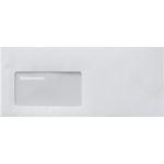 Weiße Soennecken Briefumschläge mit Fenster DIN lang aus Papier 