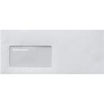 Weiße Soennecken Briefumschläge mit Fenster DIN lang aus Papier 