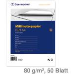Soennecken Millimeterpapier DIN A4, 80g, 50 Blatt 