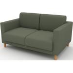 Olivgrüne Mycs Zweisitzer-Sofas aus Stoff Breite 50-100cm, Höhe 50-100cm, Tiefe 100-150cm 2 Personen 