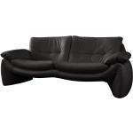 Schwarze Loftscape Zweisitzer-Sofas aus Leder Breite 150-200cm, Höhe 50-100cm, Tiefe 50-100cm 2 Personen 