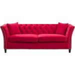 Sofa Chesterfield Modern Raspberry Red 3-Sitzer