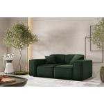 Dunkelgrüne Fun-Möbel Zweisitzer-Sofas aus Stoff 2 Personen 