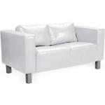 Cremefarbene Moderne Fun-Möbel Zweisitzer-Sofas aus Kunstleder Breite 100-150cm, Höhe 100-150cm, Tiefe 50-100cm 2 Personen 