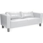 Cremefarbene Moderne Fun-Möbel Designer-Sofas mit Kaffee-Motiv aus Kunstleder Breite 150-200cm, Höhe 150-200cm, Tiefe 50-100cm 3 Personen 