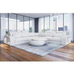 Weiße Sofa Dreams Leder-Ecksofas mit Ländermotiv aus Leder Breite 250-300cm, Höhe 50-100cm, Tiefe 250-300cm 
