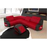 Rote Moderne Sofa Dreams L-förmige Leder-Ecksofas aus Leder mit Armlehne 