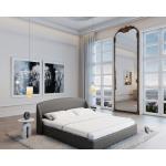 Dunkelgraue Sofa Dreams Betten mit Matratze aus Leder 180x200 