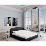 Schwarze Sofa Dreams Betten mit Matratze aus Leder 180x200 