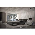 Schwarze Sofa Dreams Aprilia Schlafsofas mit Bettkasten aus Kunstleder Breite 0-50cm, Höhe 200-250cm 