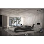 Schwarze Sofa Dreams Aprilia Schlafsofas mit Bettkasten aus Kunstleder Breite 0-50cm, Höhe 200-250cm 