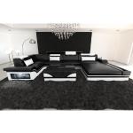 Schwarze Sofa Dreams Mezzo XXL Wohnlandschaften mit Ländermotiv aus Baumwolle Breite 350-400cm, Höhe 50-100cm, Tiefe 200-250cm 
