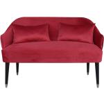 Reduzierte Rote Zweisitzer-Sofas aus Stoff Breite 50-100cm, Höhe 100-150cm 2 Personen 
