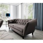 Reduzierte Braune Art Deco Zweisitzer-Sofas aus Samt Breite 50-100cm, Höhe 200-250cm 2 Personen 