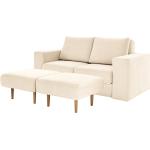 Weiße Looks Zweisitzer-Sofas aus Textil Breite 150-200cm, Höhe 50-100cm, Tiefe 100-150cm 2 Personen 